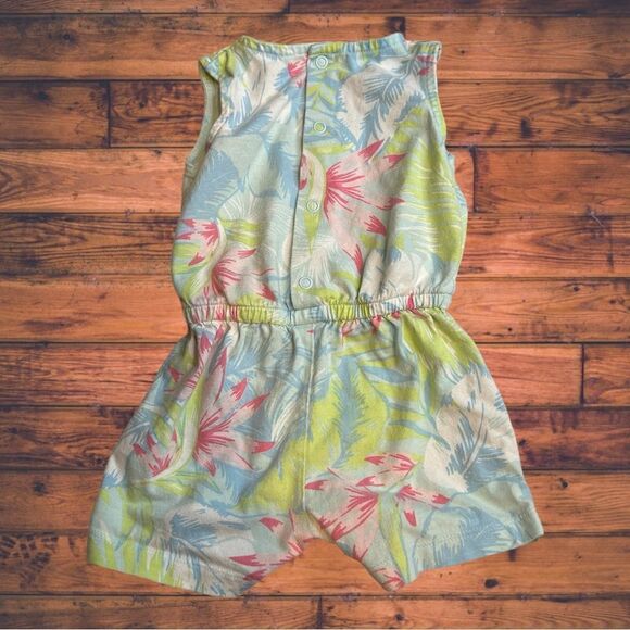 5 for $25🔥9M Carter's Multi-Color Floral Lace Shortall Jumpsuit - Picture 2 of 5